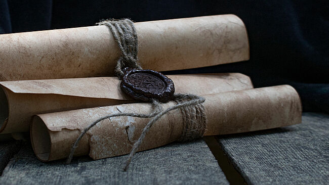 parchment scrolls