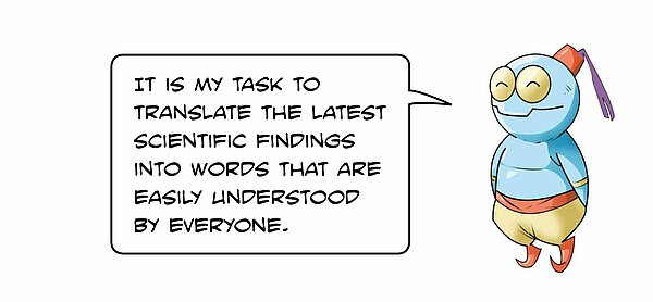 AGYA Science Djinn with speaking bubble