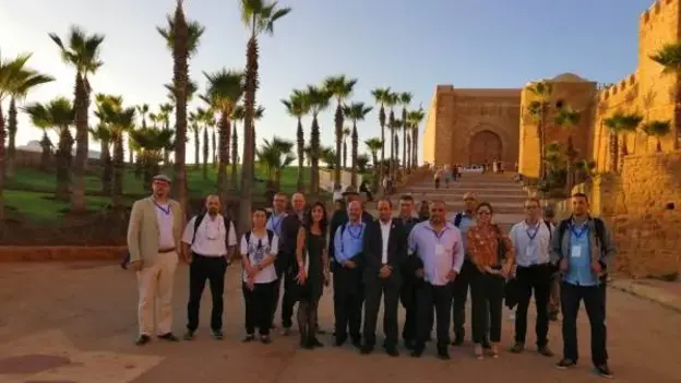 Group picture of AGYA members in Morocco