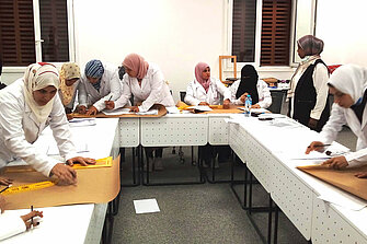 Training on ‘Digital Textile: Empowering Women Through STEM-Based Practical Training’ at the Egypt-Japan University of Science and Technology for women working in the textile and clothing sector in rural Egypt, 2021