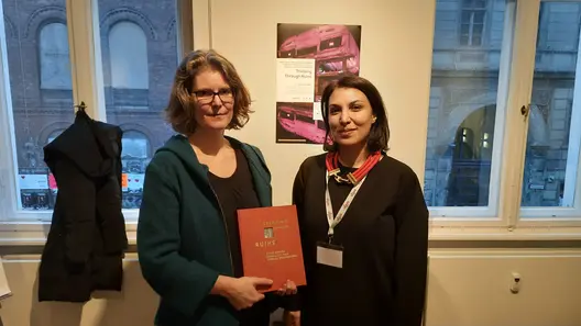 Dr. Barbara Winckler and Dr. Enass Khansa with the publication