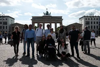 AGYA Members in front of the Brandenburger Tor
