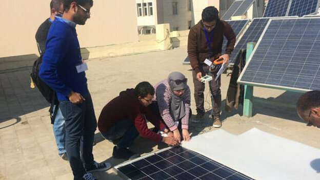 Building solar panels